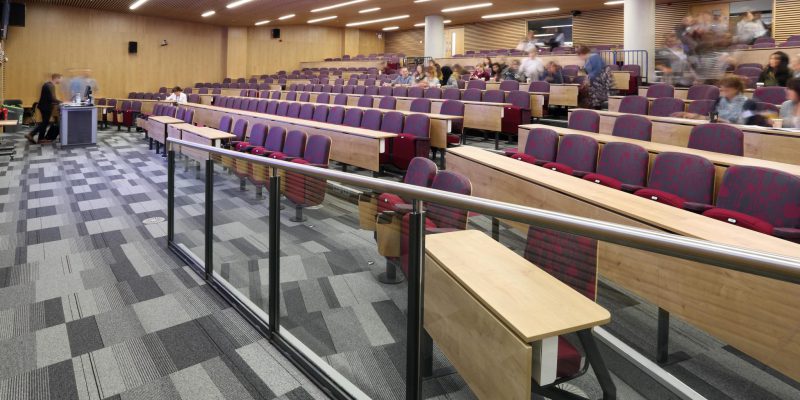 School lecture hall with school flooring in birmingham