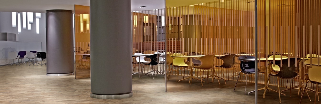 Dining in modern Cafeteria in Birmingham